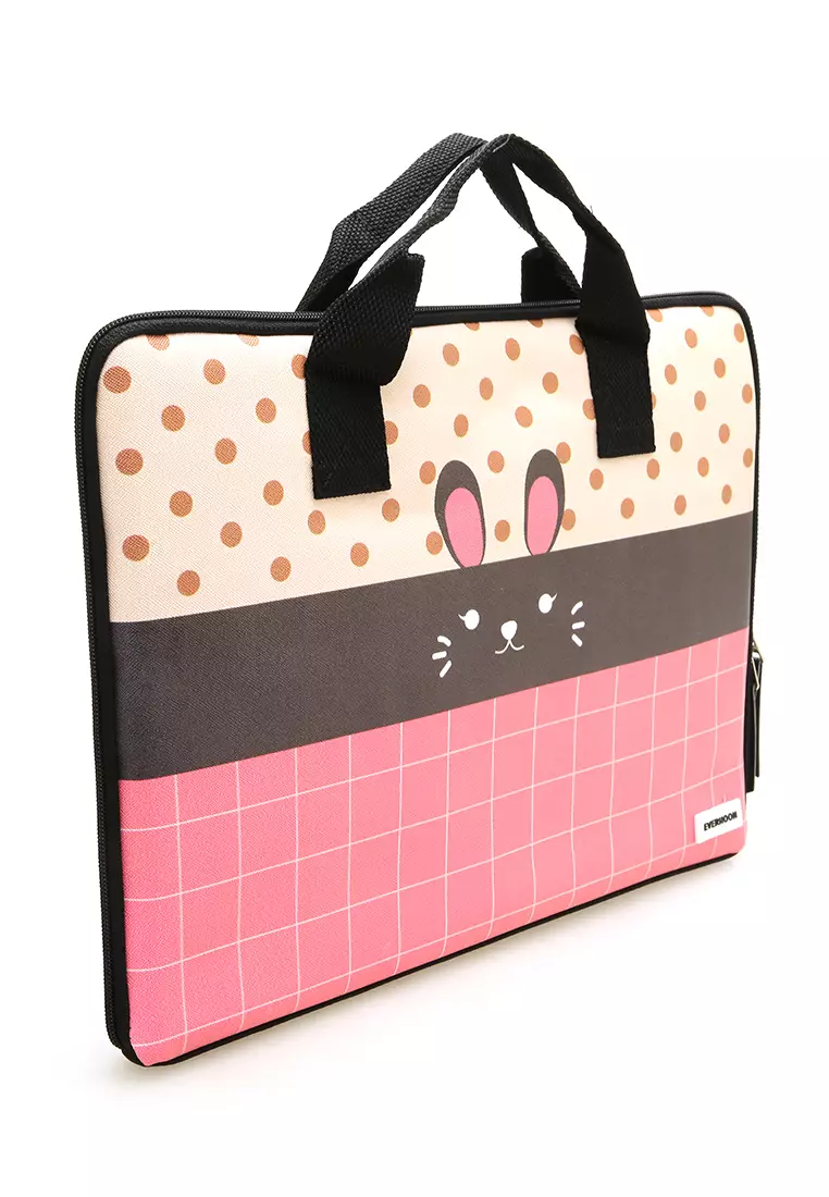 Arsy Hand Laptop Bag Animal Picture Dan Material Berkualitas - Rabbit