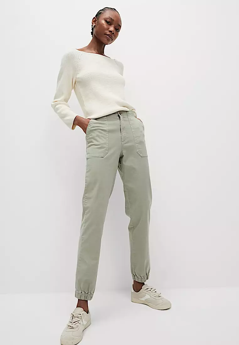 Cotton Blend Slim Fit Joggers