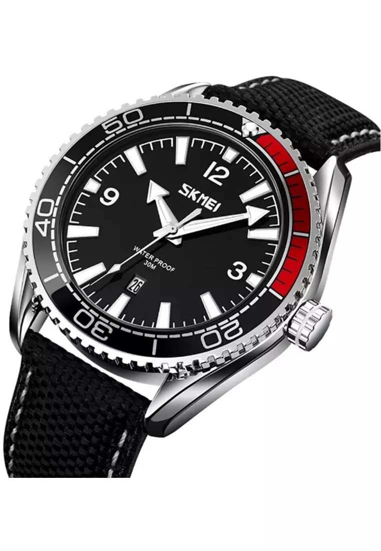 Jam Tangan Analog Pria Waterproof Strap Tali Material PU Leather GN65 ORIGINAL