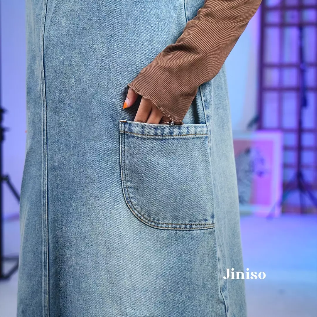 Jumpsuit 001 Overall Jeans Rok Panjang