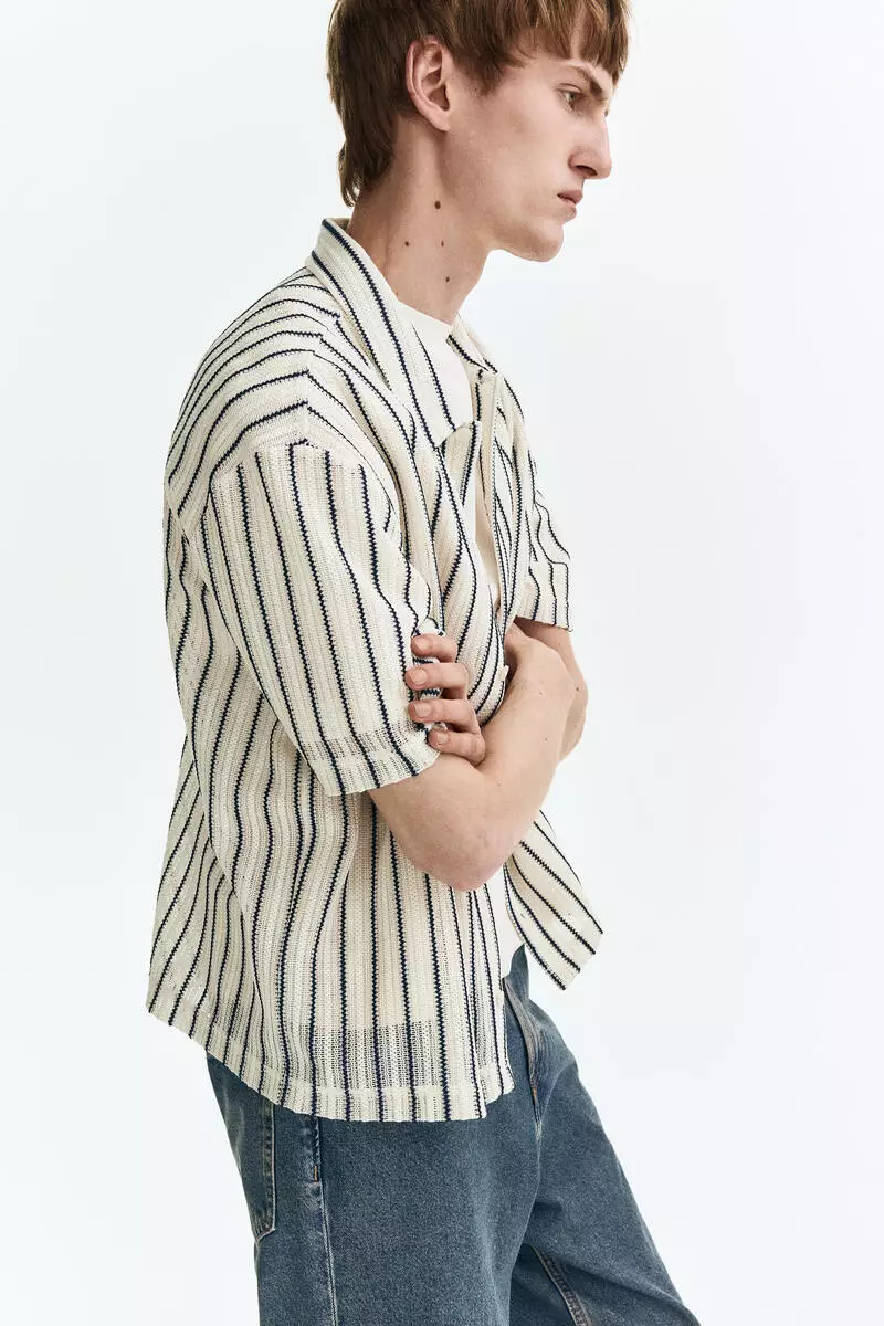 Regular Fit Textured-knit shirt