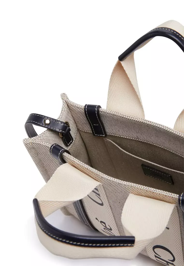 Small Woody Tote Bag White Blue CHC22AS397I2691J