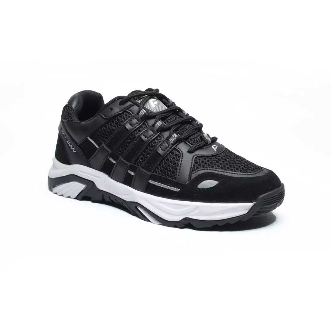 Footstep Footwear Sepatu Pria Sneakers Fusion Max 2000 Black Original Shoes: