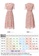 OUNIXUE pink Fashion Lace V-Neck Chiffon Dress AE653AAE7FC0E7GS_5