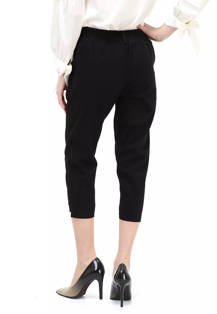 Liana Long Pants Celana Panjang Bawahan Wanita Premium Quality - Black