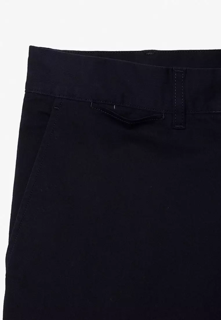 Slim Fit Stretch Cotton Bermuda Shorts