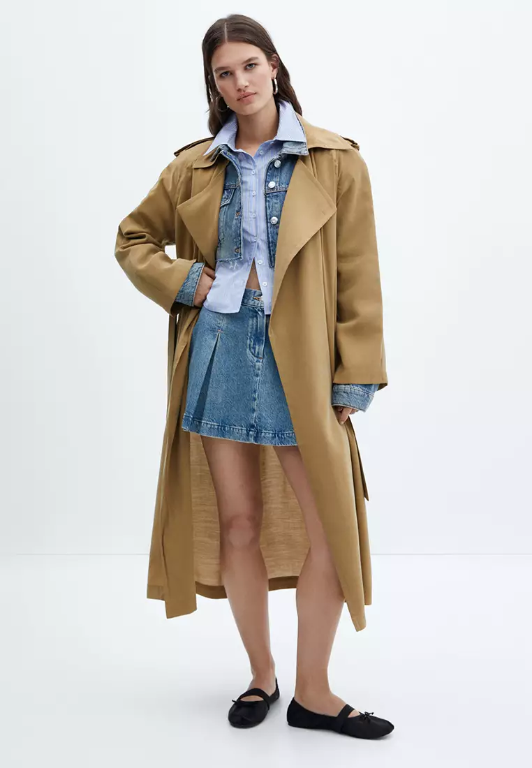 Modal blend 2025 trench coat