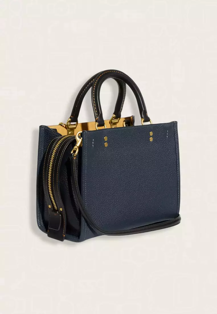 Coach Rogue Bag 25 In Regenerative Leather Dark Denim Multi