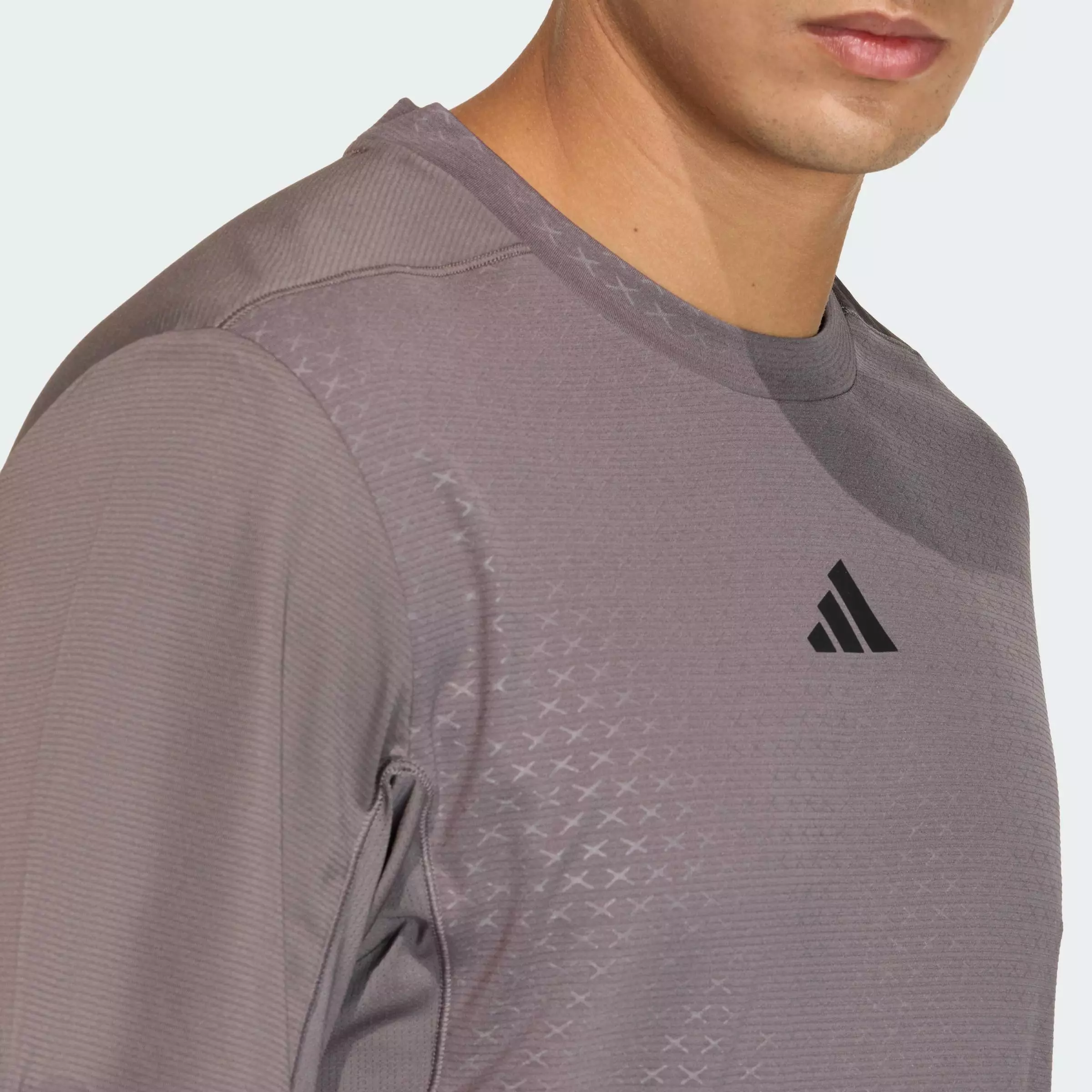 Buy ADIDAS Gym & Training D4T PrimeLift 3 STRIPES T-SHIRT Men Brown ...