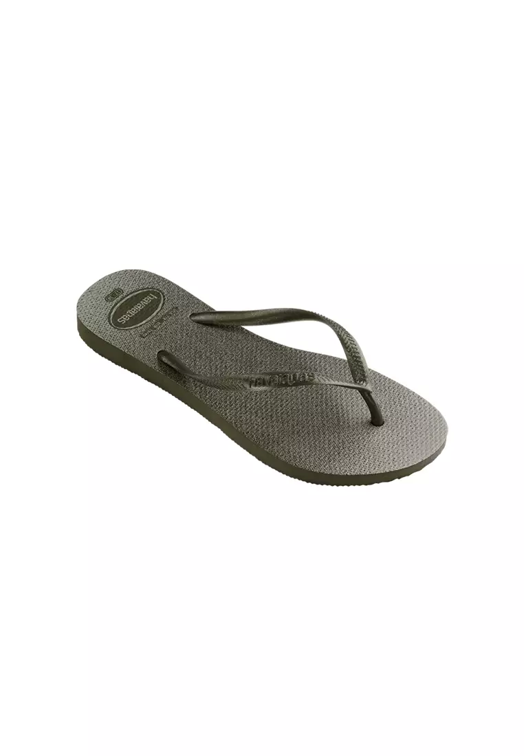 havaianas green flip flops