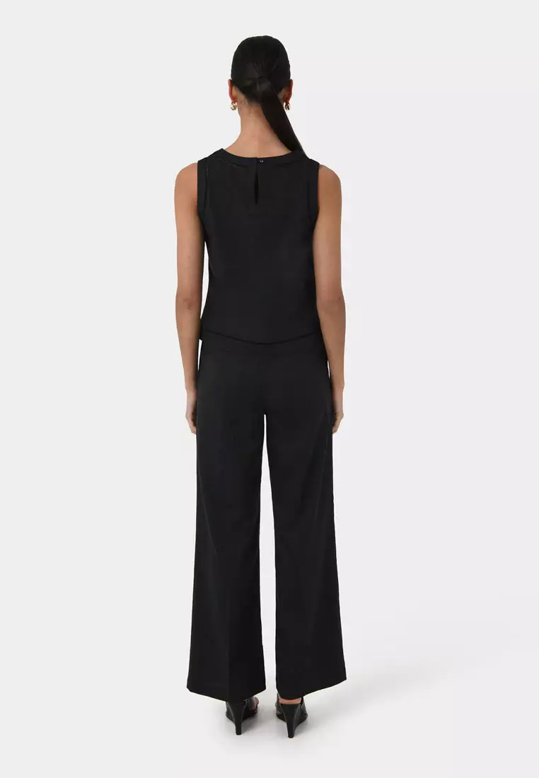 Perry Linen Embroidery Top