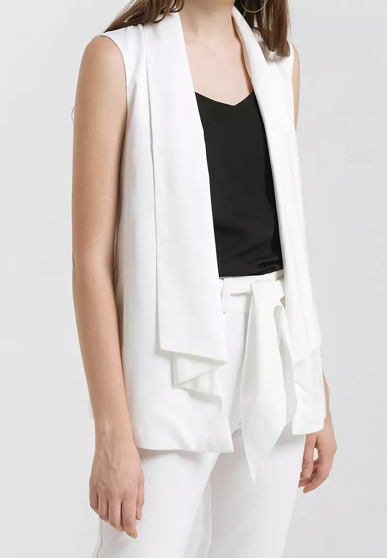 Waterfall Vest in White