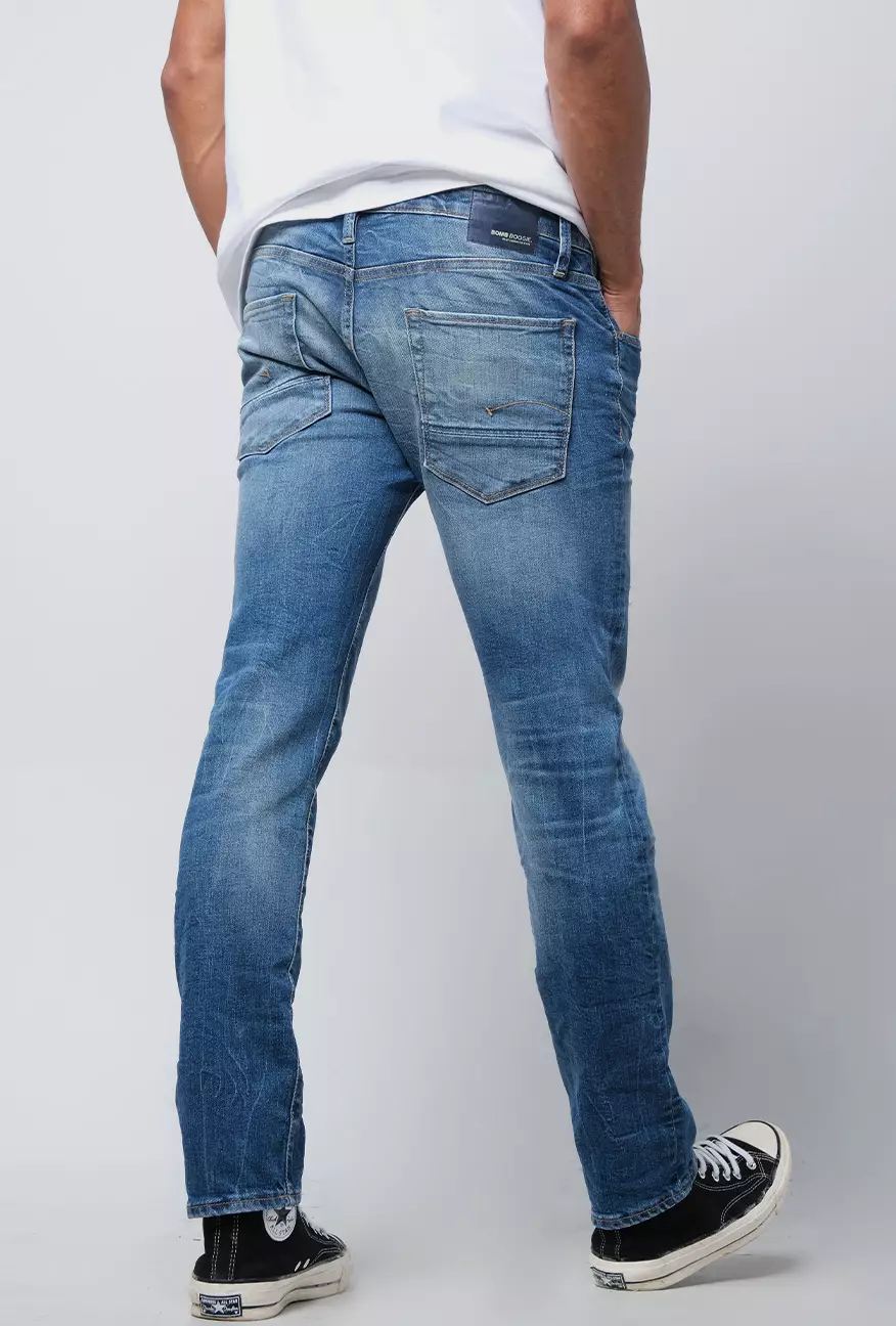Celana Jeans Pria Skinny J7 With Destroy