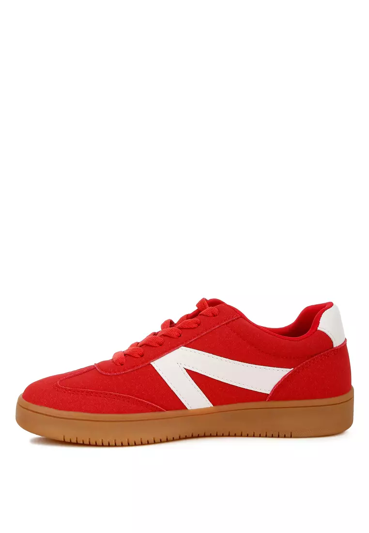 Buy London Rag Contrasting Patchwork Chunky Sneakers in Red Online ...