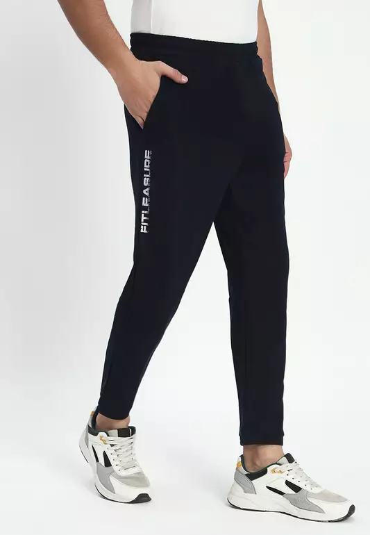 Men's Graphic Training/Gym Navy Jogger Pants