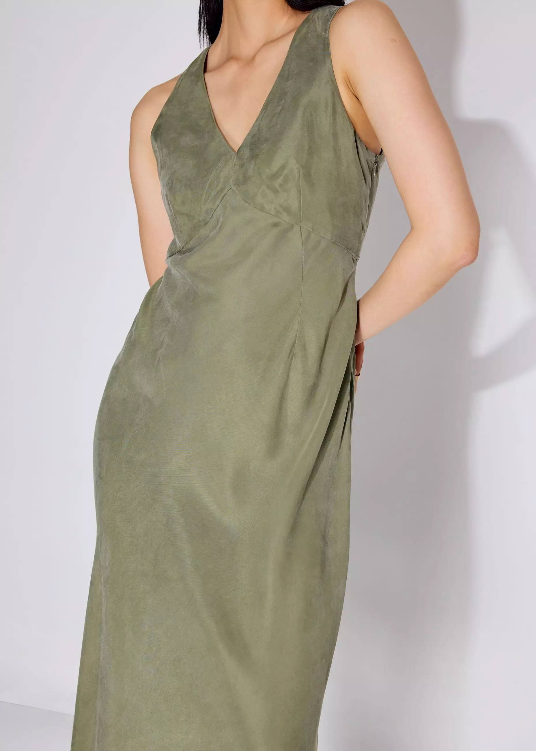 love bonito green dress Love Bonito Seafoam Green Plunging Neckline Flare Dress main image 0