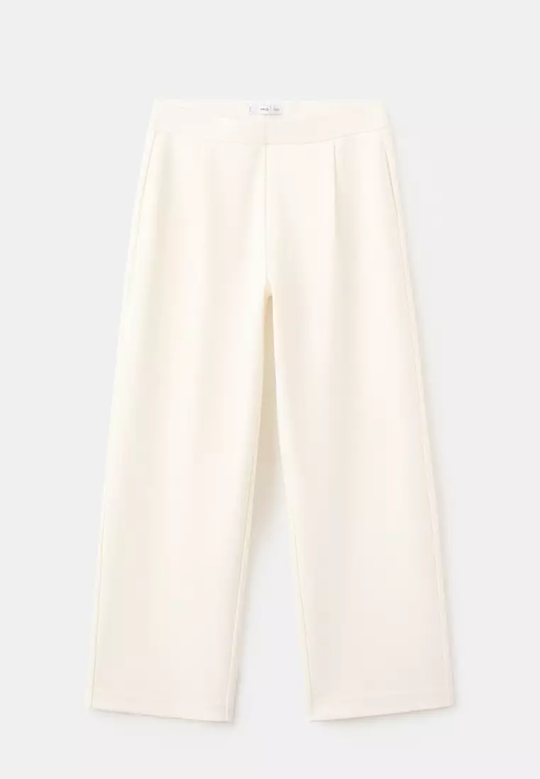 Straight-Fit Cotton Trousers