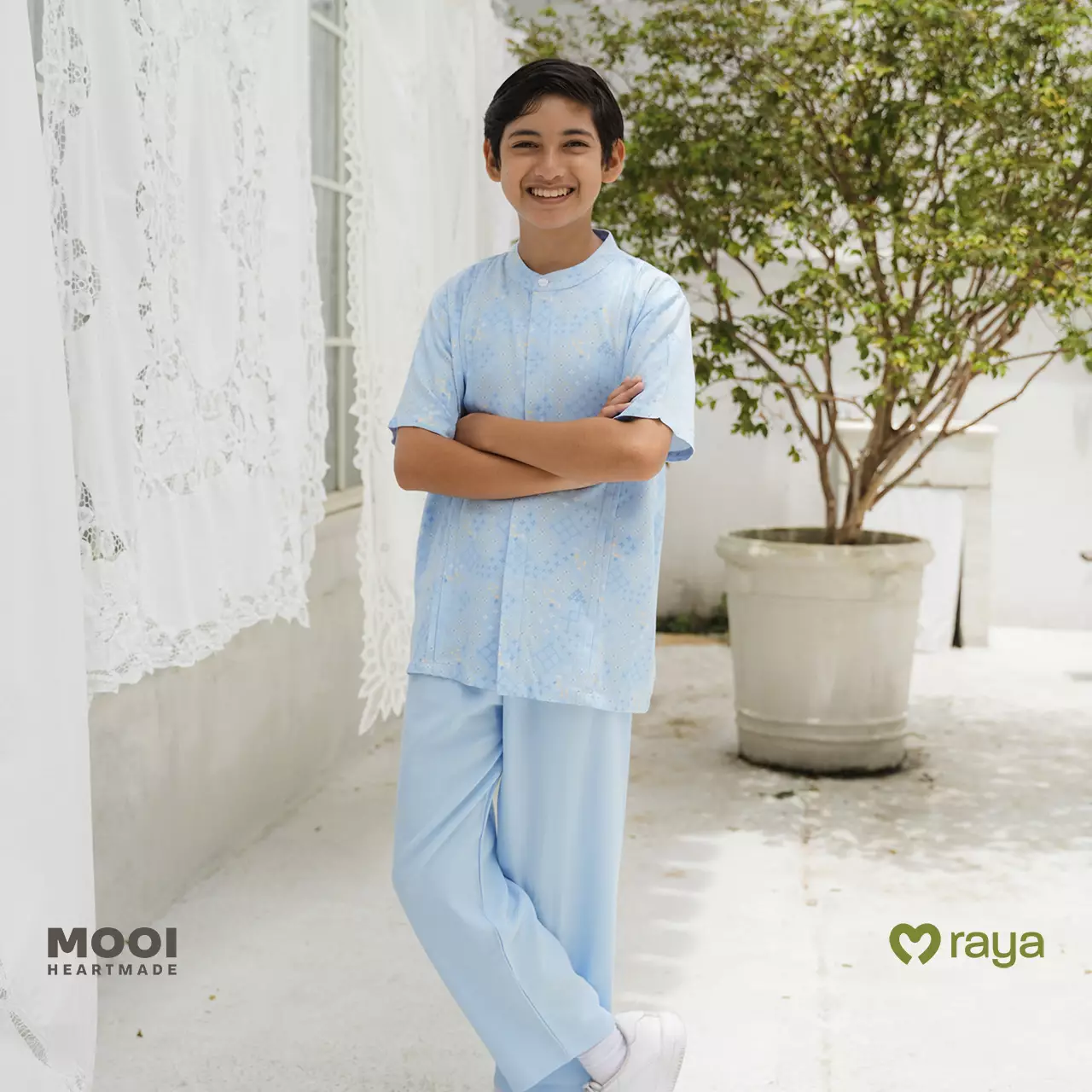 Mooi Raed Koko Set Setelan Koko Anak Raya Collection Zeina Series - Deep Navy