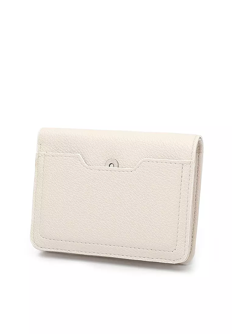 2 In 1 Long Purser with Coin Purse - White
