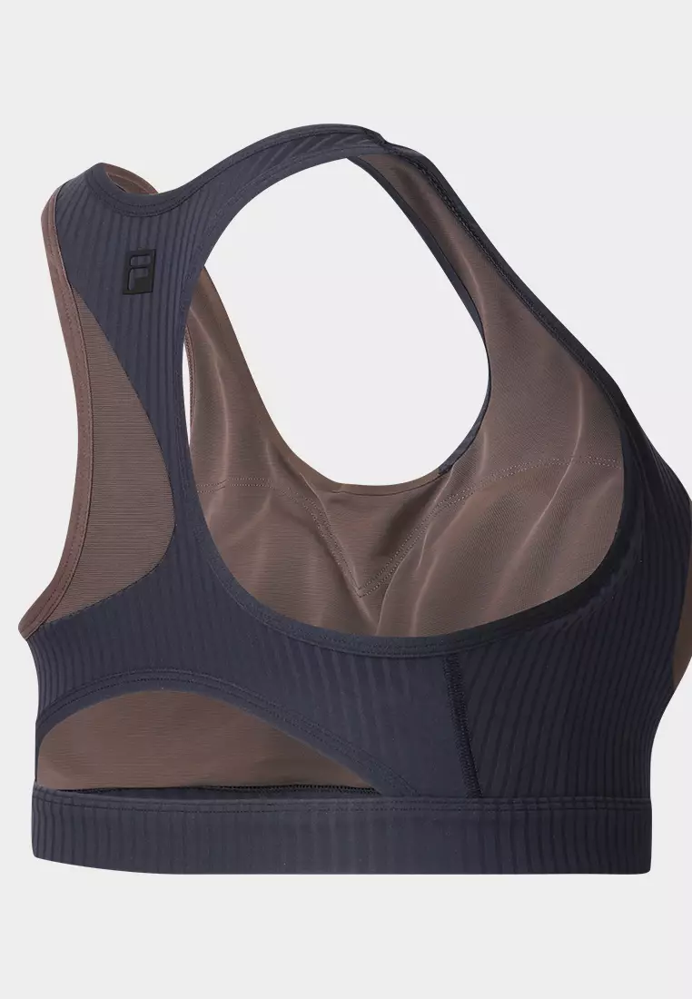 FILA CORE FILA-FIT ATHLETICS FITNESS Women's Sports Bra in Brown