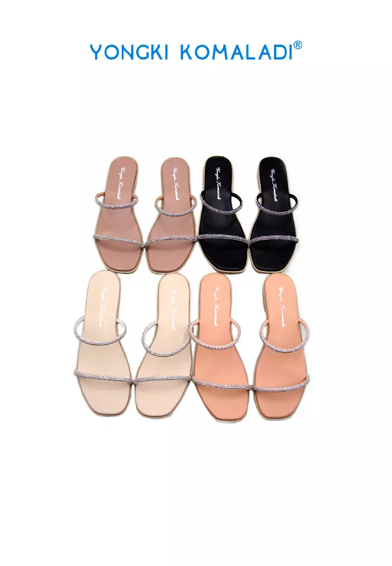 [ ORIGINAL ] YONGKI KOMALADI FLAT SANDAL OL-PG49901-21 CAMEL