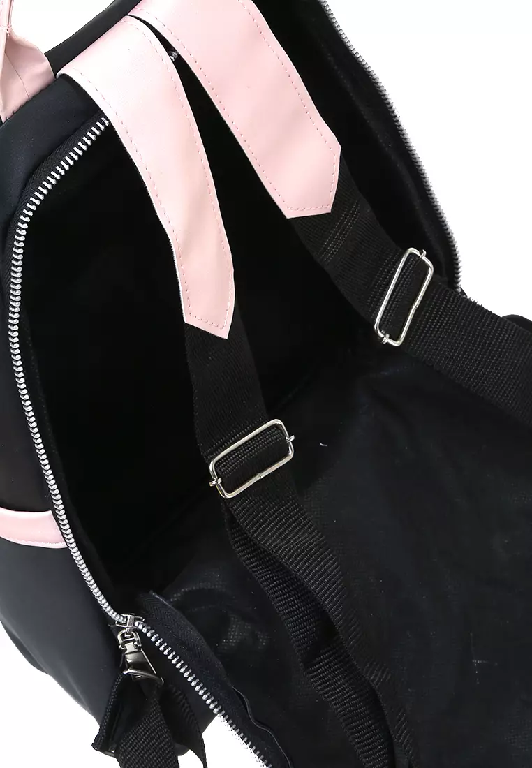 Kaila Tas Ransel Wanita Design Simple Backpack Premium Quality - Black