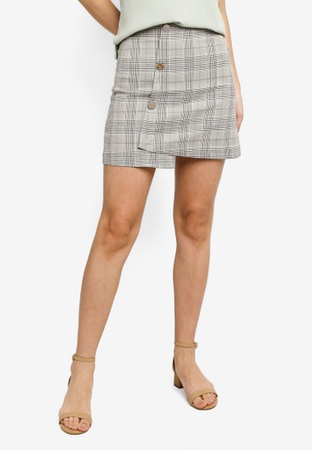 Zalora checkered skirt clearance