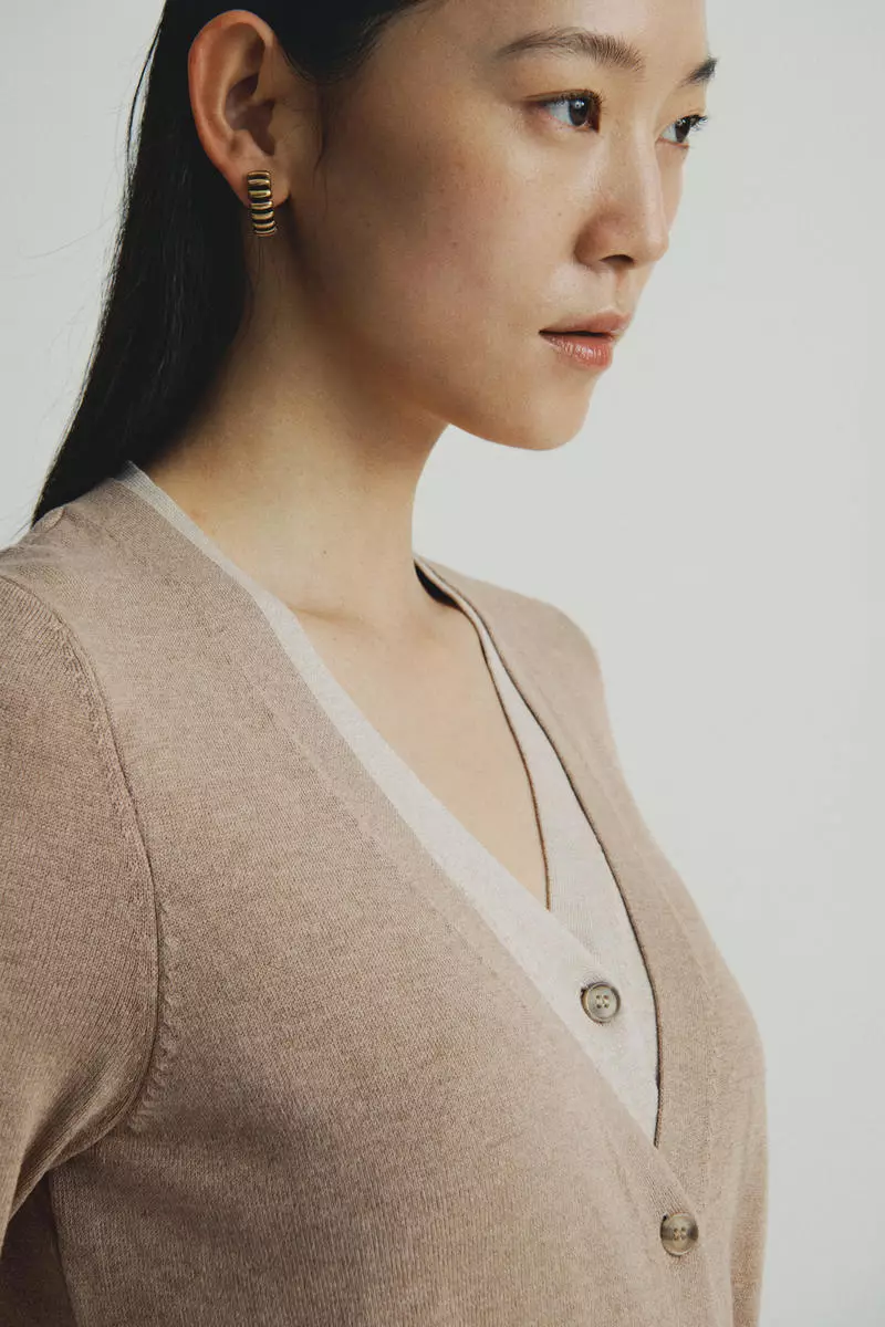 Layered cardigan