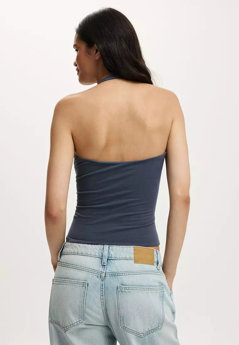 All Day V-Neck Halter Top