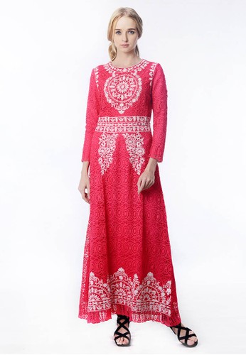 Juliet Embroidered Dress Pink