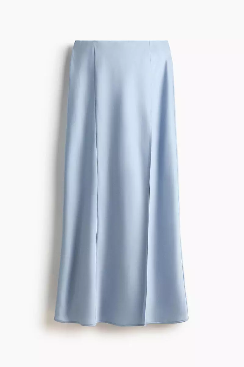 Satin maxi skirt