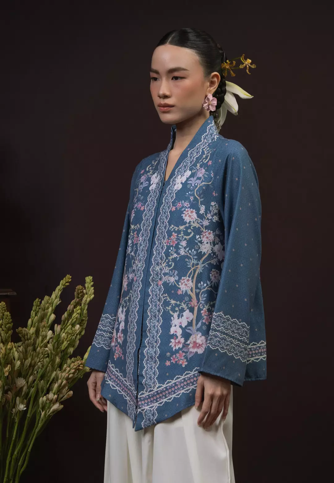 HijabChic Seruni Top - Misty Blue