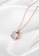 CELOVIS white and gold CELOVIS - Lenora Mother Pearl on Square Frame Pendant Necklace in Rose Gold 7C3CCAC29247A1GS_3