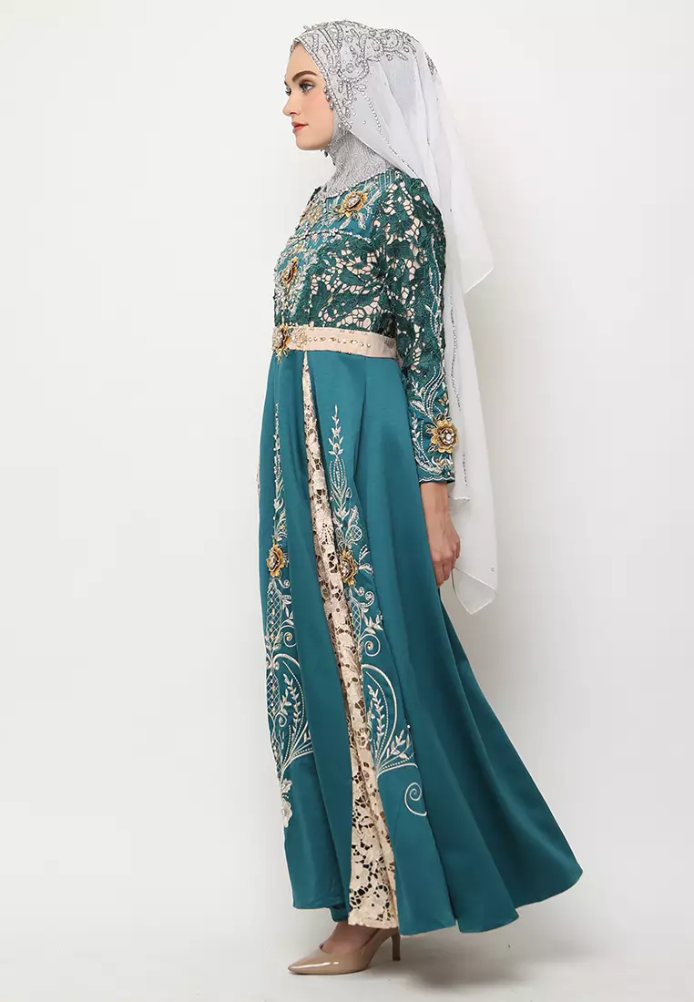 Bibiq Gamis Brokat Satin