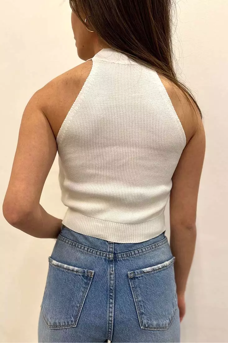 Buy Alacati Ribbed Knit Crop Top 2024 Online ZALORA Singapore