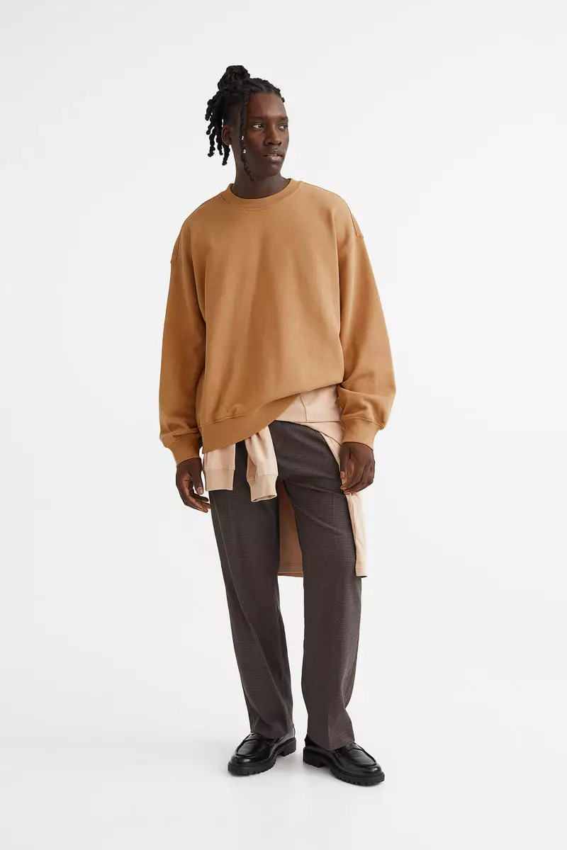 Oversized brown clearance sweatshirt