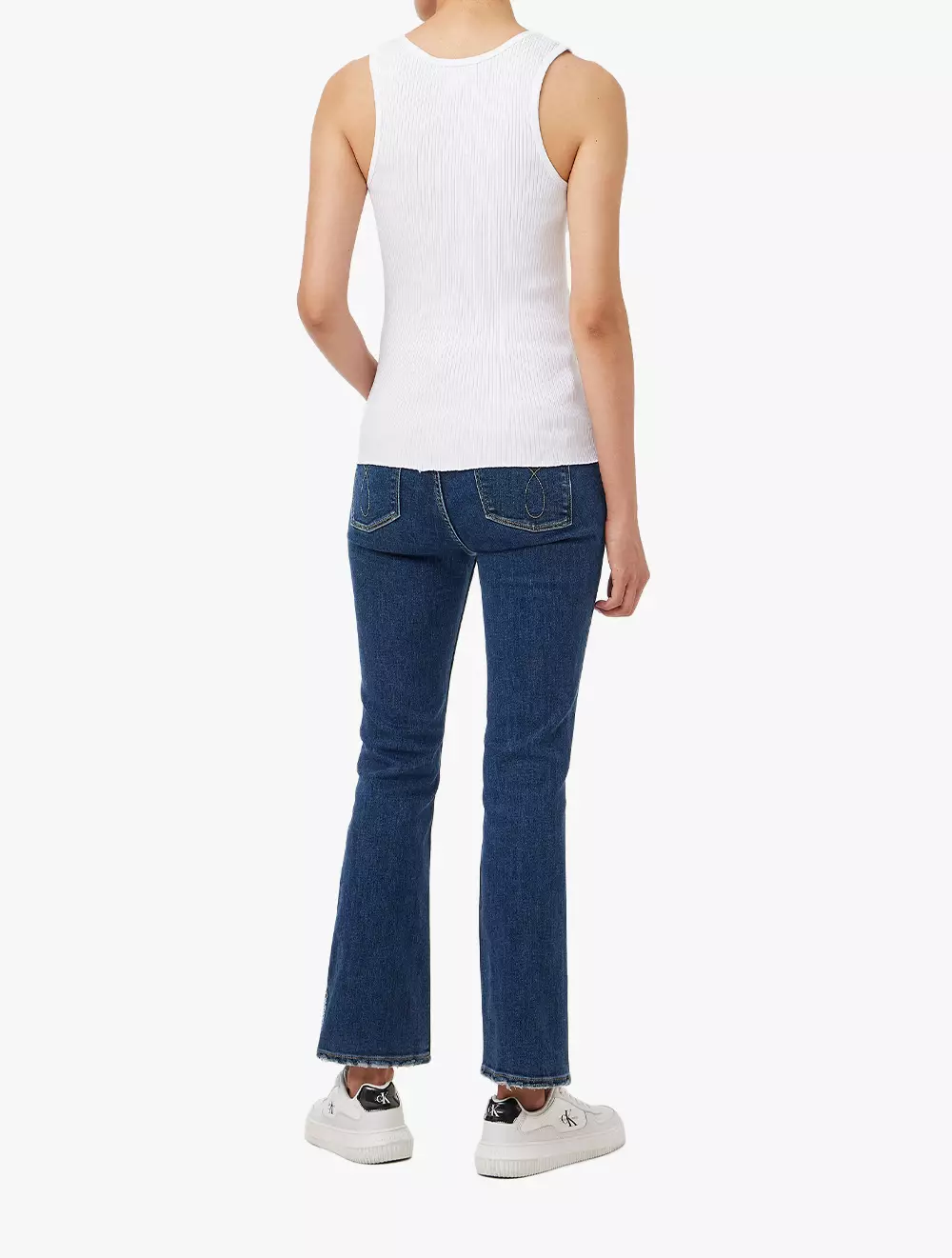 Calvin Klein - Women's Hero Tubular Lip Tank Top - White - white