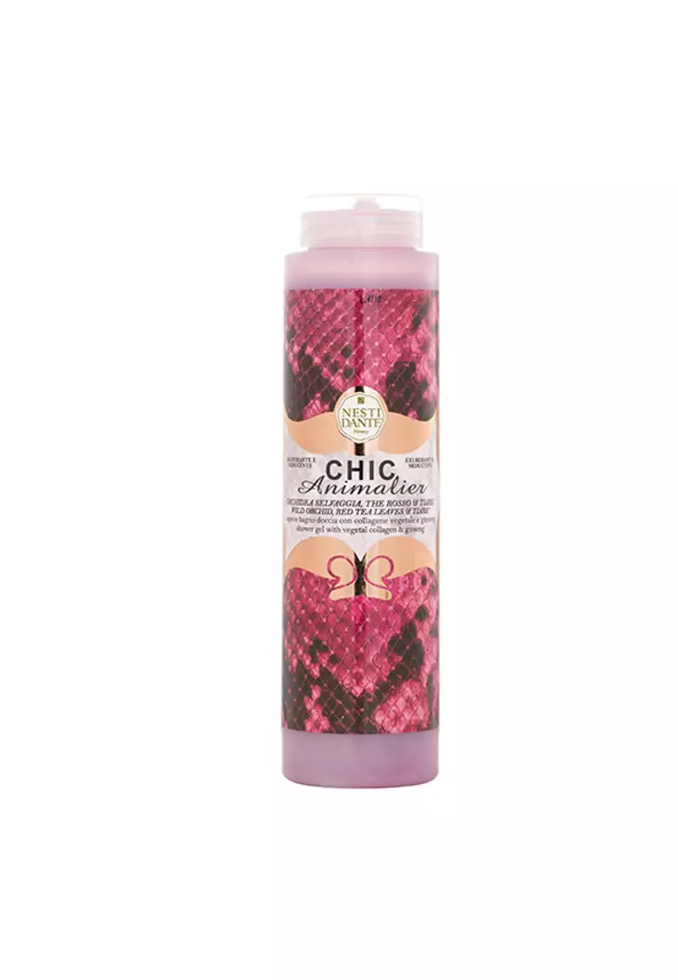 NESTI DANTE - Chic Animalier Shower Gel - Wild Orchid, Red Tea Leaves & Tiare 300ml/10.2oz