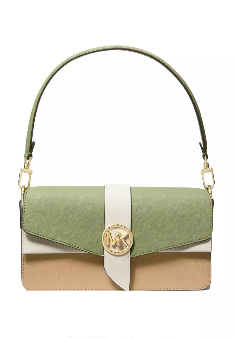 SSS Buy Michael Kors Greenwich Medium Convertible Shoulder Bag - Camel