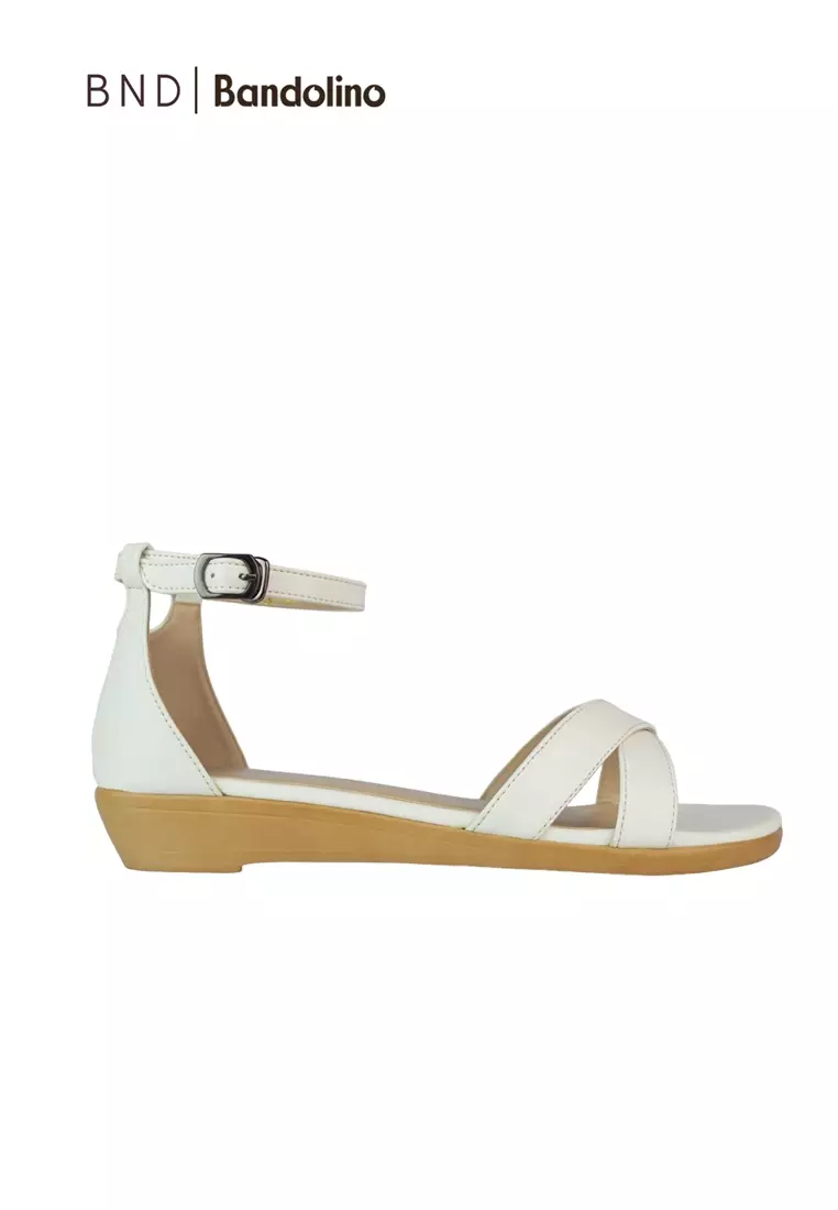 Discount on BND  shoes - SKU: BND - Bandolino Wixie Sandals 37330 White