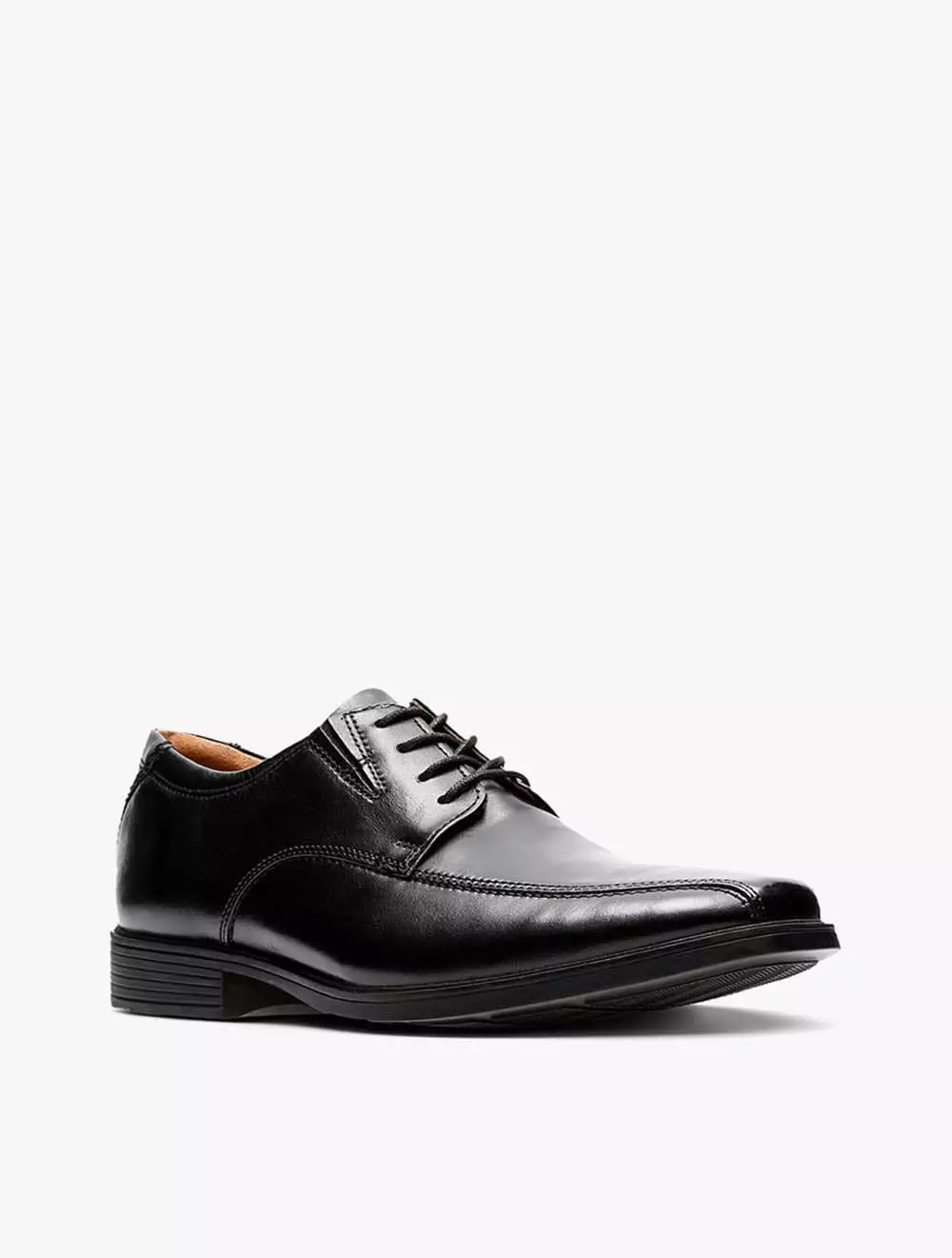 Clarks Tilden Walk - Black Leather - Black Leather
