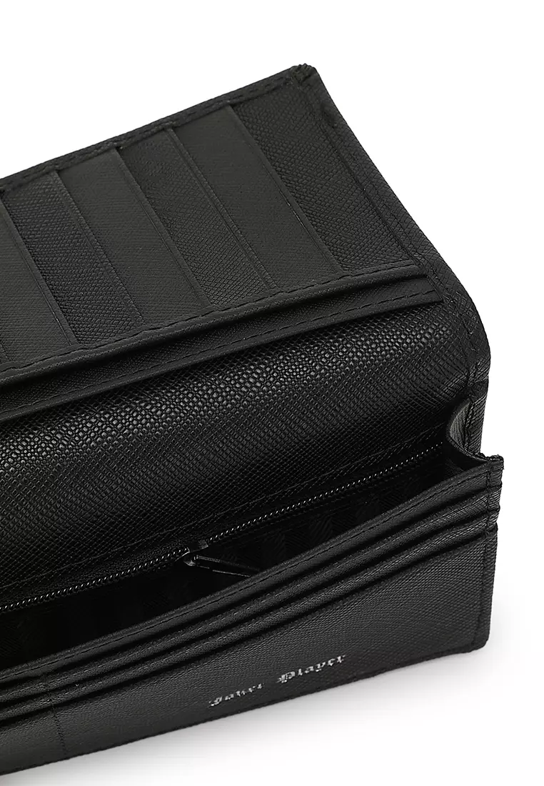 Men's Genuine Leather RFID Blocking Bi Fold Wallet (Genuine 皮革錢包) - 黑色