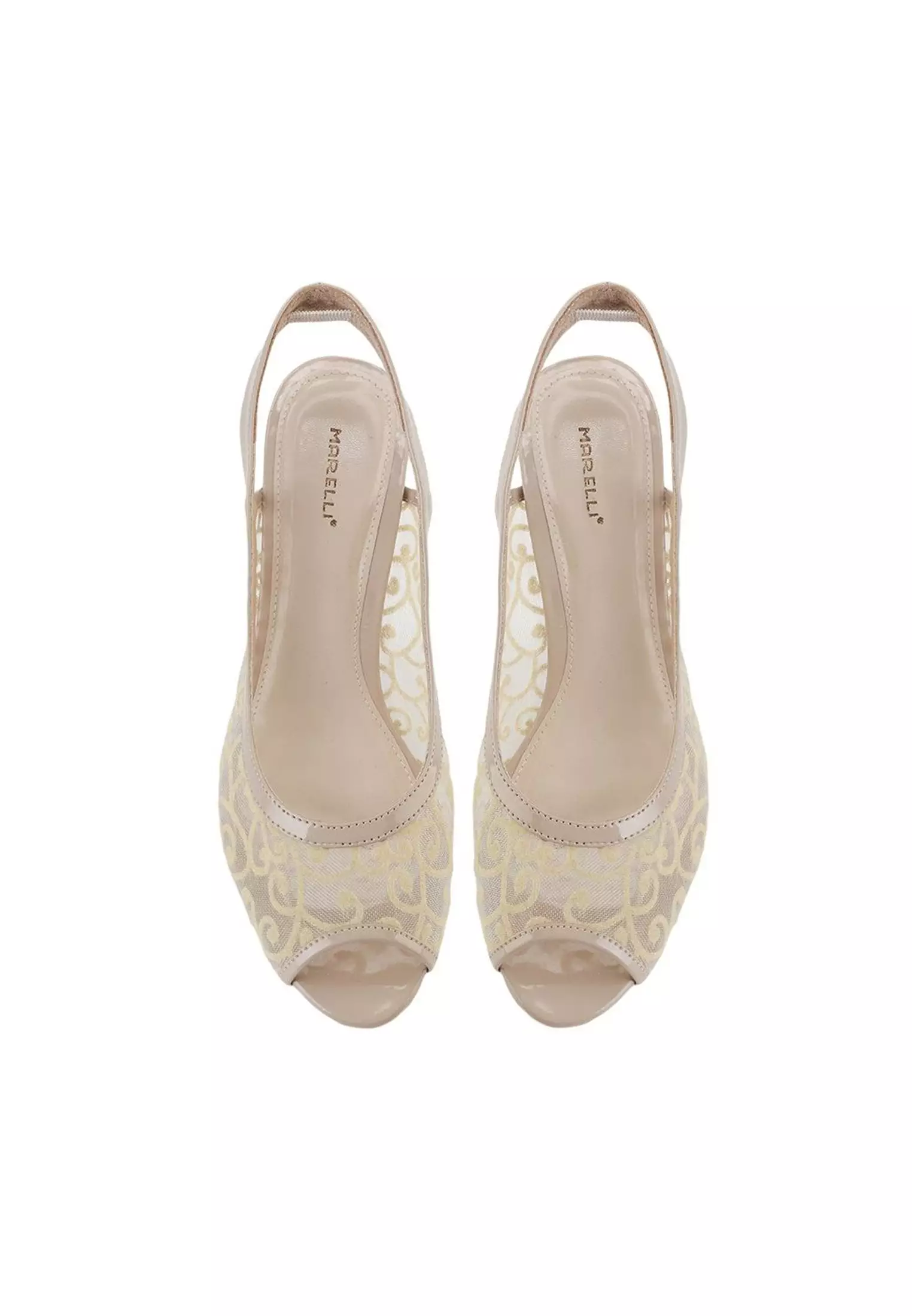 Adeline Sepatu Sandal Wanita Sling Back Mesh