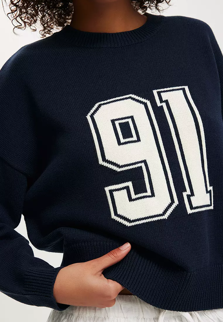 Cotton Crew Neck Sweater