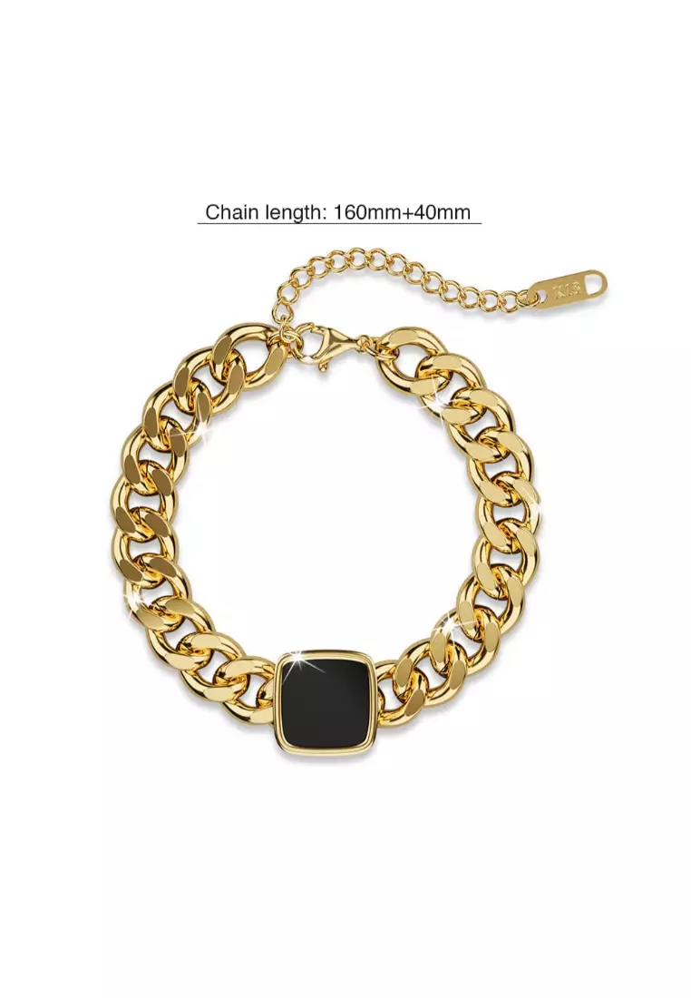 Gold bar bracelet mens cheap
