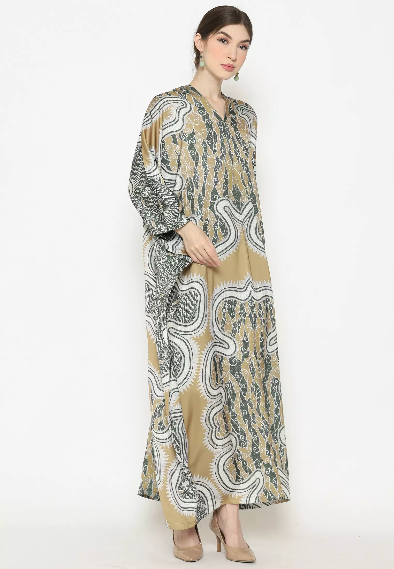 Kanzi Exclusive Short Sleeve Batik Kaftan