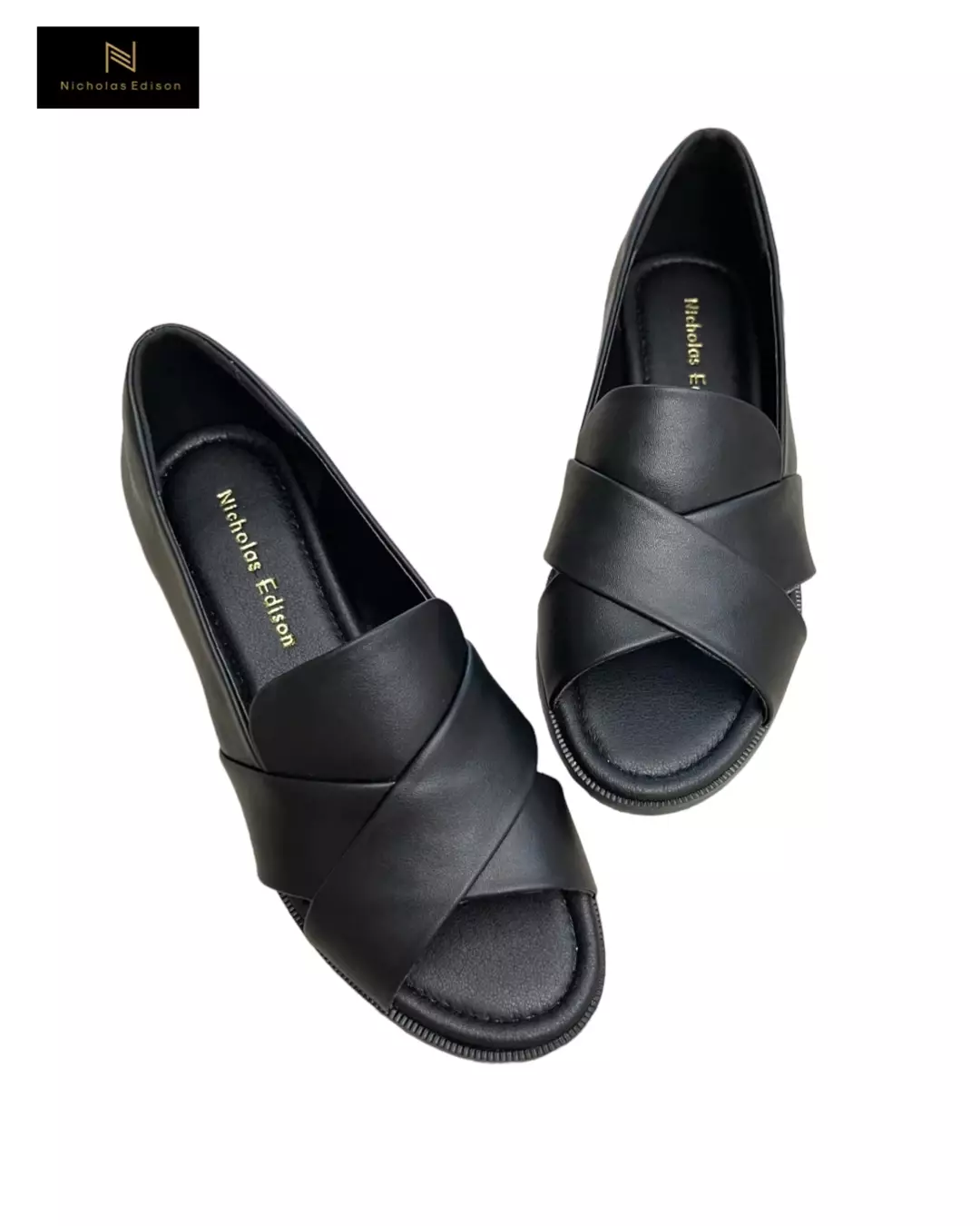 Nicholas Edison Flat Alin Black