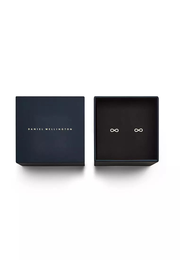 Mirelle Infinity Earring Gold Unisex Earrings for women and men stainless steel crystal Earrings DW Official Authentic Original perempuan lelaki DW