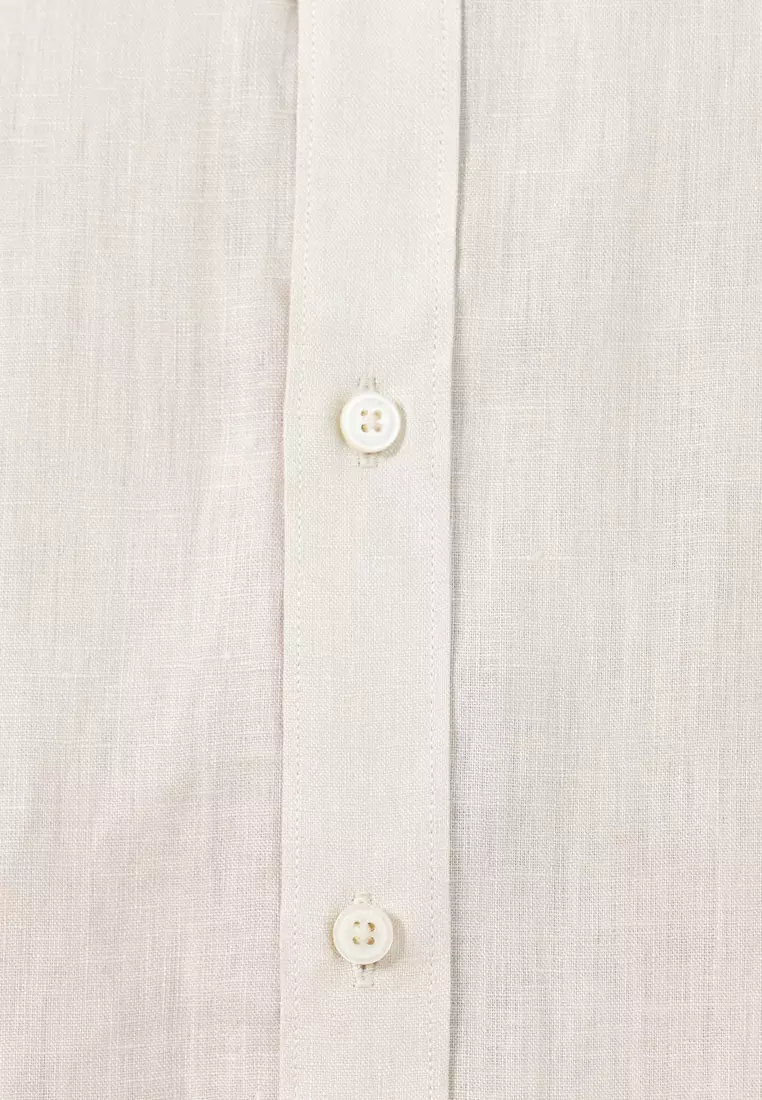 Regular-Fit 100% Linen Shirt