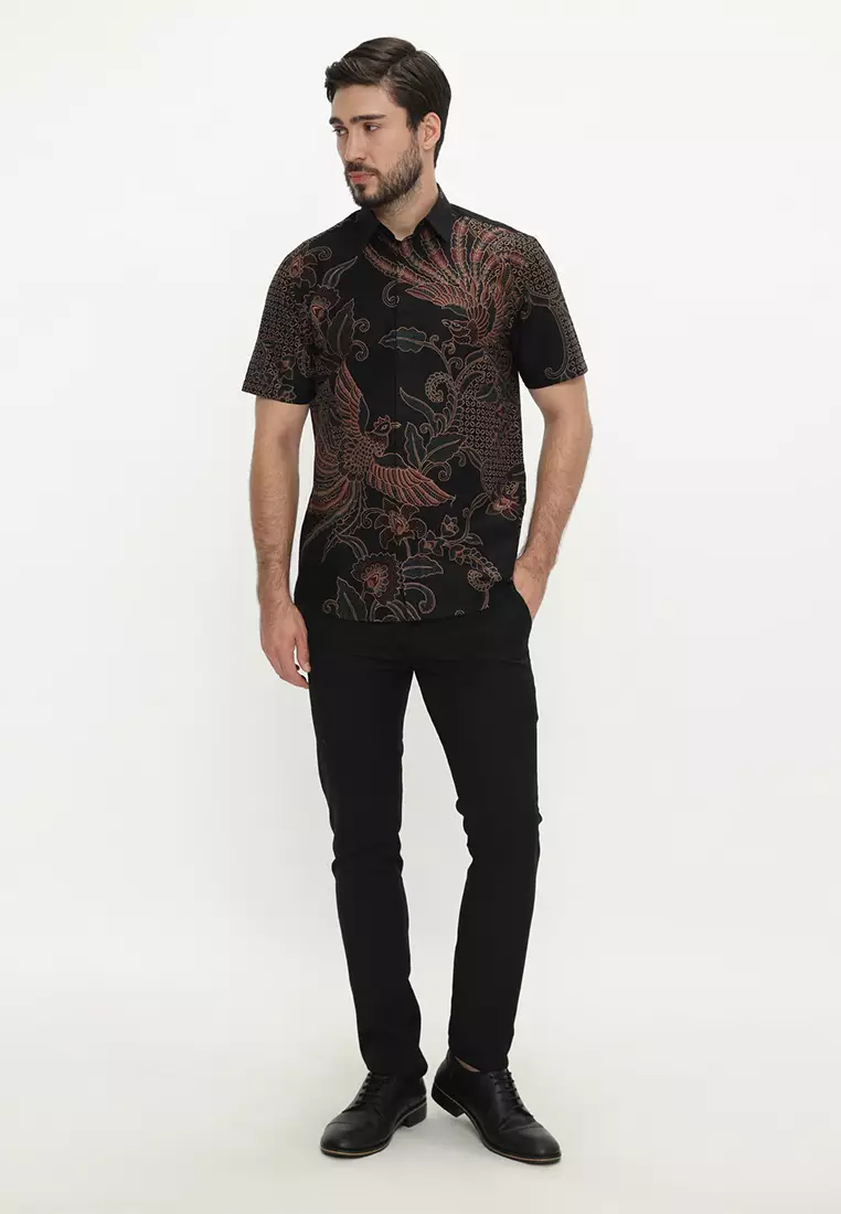 My Aksa batik Pria Kemeja Pendek Theodore Thea